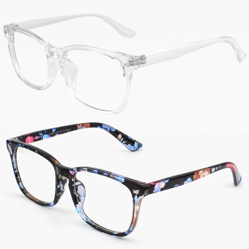 GQUEEN Fashion Glasses Non Prescription Fake Glasses for Women Men Clear Lens Square, 201582 - Image 2